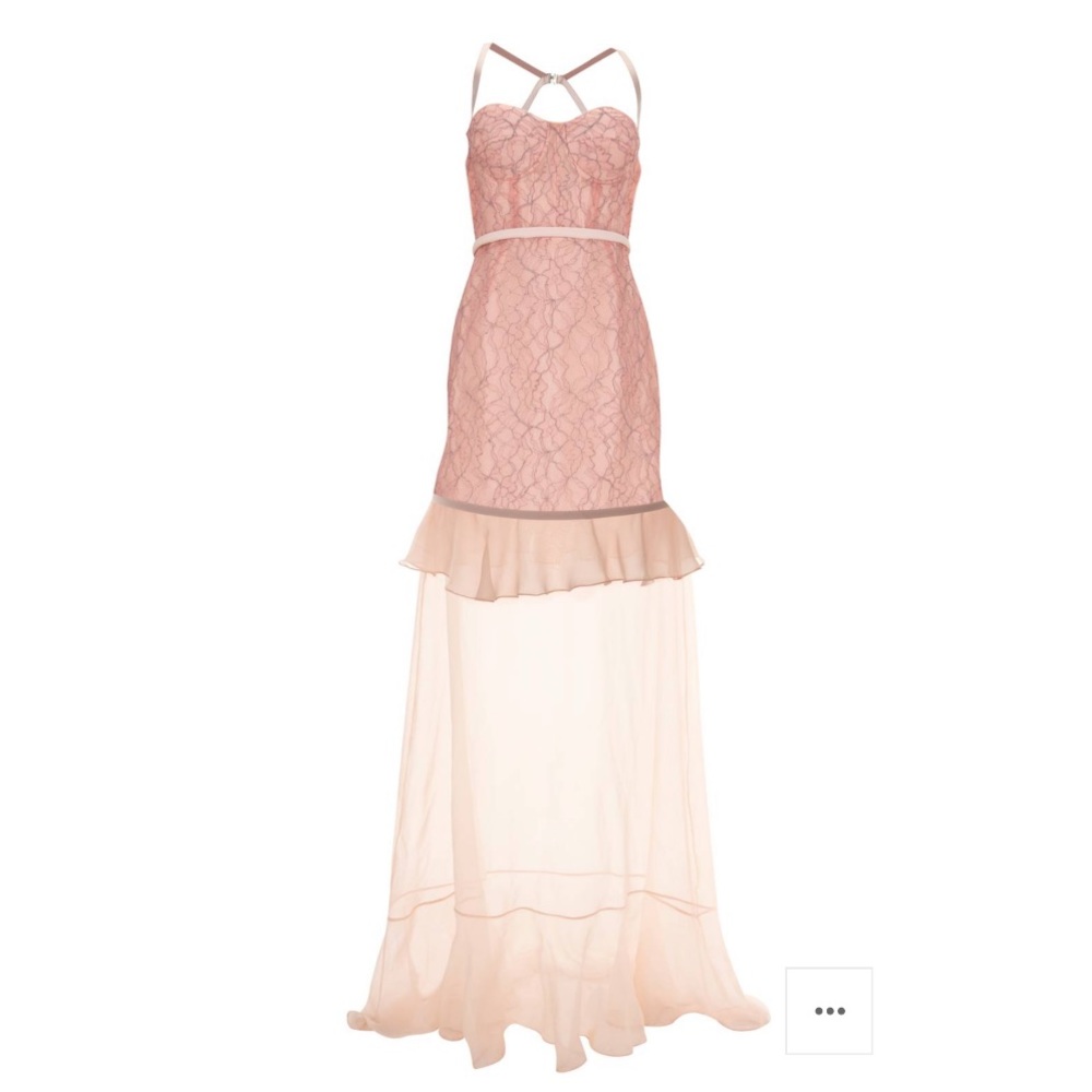 NWT Richard Nicoll for Topshop Long Pink Bustier Dress